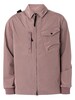 MA.STRUM Nylon Grid Overshirt - Mud Pink