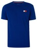 Tommy Hilfiger Lounge Logo Badge T-Shirt - Bold Blue