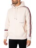 Tommy Hilfiger New Global Stripe Pullover Hoodie - Feather White