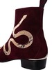 Jeffery West Snake Velour Chelsea Boots - Dark Burgundy