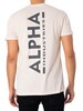 Alpha Industries Backprint T-Shirt - Jet Stream White