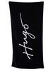 HUGO Handwritten Logo Towel - Black/White