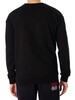 HUGO Loungewear Checked Sweatshirt - Black