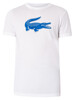 Lacoste Sport 3D Print Crocodile T-shirt - White