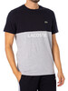 Lacoste Two Tone Logo T-Shirt - Blue Marine