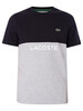 Lacoste Two Tone Logo T-Shirt - Blue Marine