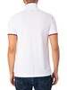 Armani Exchange Tipped Logo Polo Shirt - White