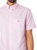GANT Reg Short Sleeve Oxford Shirt - Light Pink