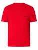 HUGO 3 Pack Lounge Crew T-Shirts - Black/Red/Black