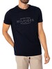 Tommy Hilfiger Curved Logo Slim T-Shirt - Desert Sky