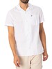 Tommy Jeans Classic Fit Linen Camp Short Sleeved Shirt - White