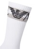 Emporio Armani Calza 3 Pack Socks - White/Grey