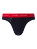 Tommy Hilfiger 3 Pack Signature Cotton Briefs - Desert Sky/White/Primary Red