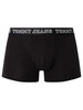 Tommy Jeans 3 Pack Varsity Cotton Essentials Trunks - Black