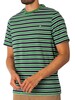 Farah Katz Stripe T-Shirt - Pine Green