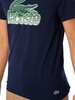 Lacoste Regular Graphic T-Shirt - Blue Marine