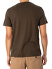 Lyle & Scott Contrast Pocket T-Shirt - Olive/Burgundy