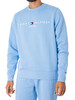 Tommy Hilfiger Logo Sweatshirt - Vessel Blue