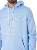 Tommy Hilfiger Logo Pullover Hoodie - Vessel Blue