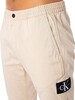 Calvin Klein Jeans Monologo Badge Casual Trousers - Classic Beige