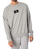 Calvin Klein Lounge Box Logo Sweatshirt - Grey Heather