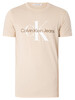Calvin Klein Jeans Seasonal Monologo T-Shirt - Classic Beige