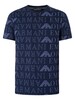 Emporio Armani Lounge Graphic T-Shirt - Dark Blue