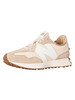 New Balance 327 Suede Trainers - Oatmeal White
