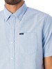 Superdry Vintage Oxford Short Sleeved Shirt - Classic Blue