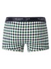 Ted Baker 3 Pack Cotton Stretch Trunks - Navy/Barge Green/House check