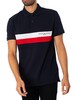 Tommy Hilfiger Chest Colourblock Slim Polo Shirt - Desert Sky