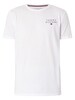 Tommy Hilfiger Lounge Chest Logo T-Shirt - White