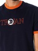 Trojan Graphic T-Shirt - Navy/Orange