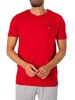 Tommy Hilfiger Lounge Chest Logo T-Shirt - Primary Red