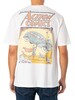 Recovered Action Comics Back Graphic Relaxed T-Shirt - Ecru