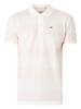 Tommy Jeans Striped Polo Shirt - Faint Pink Stripe