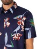 Superdry Vintage Hawaiian Short Sleeved Shirt - Dark Navy Hawaiian