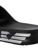 EA7 Logo Sliders - Black/Silver