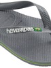 Havaianas Brasil Logo Flip Flops - Steel Grey