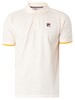 Fila Custom Tipped Basic Polo Shirt - Egret/Amber Yellow