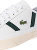Lacoste Sideline Pro 222 1 CMA Leather Trainers - White/Dark Green
