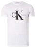 Calvin Klein Jeans Core Monologo Slim T-Shirt - Bright White