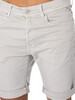 Replay Tapered Fit Denim Shorts - Grey