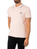 Sergio Tacchini Collar Stripe Polo Shirt - Seashell Pink