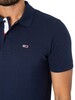 Tommy Jeans Slim Placket Polo Shirt - Twilight Navy