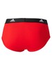 Adidas 3 Pack Active Flex Briefs - Vivid Red/Black