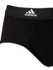 Adidas 3 Pack Active Flex Briefs - Black