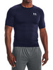 Under Armour HeatGear Short Sleeve Baselayer T-Shirt - Midnight Navy/White