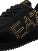 EA7 Side Logo Trainers - Black/Gold