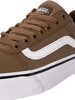 Vans Ward Deluxe Leather Trainers - Tumble Brown